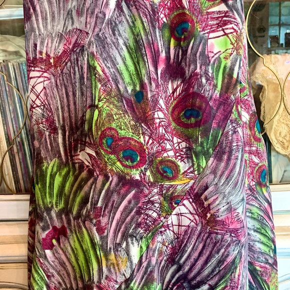 Harve Bernard peacock feather maxi skirt - Picture 2 of 5